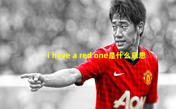 i have a red one是什么意思